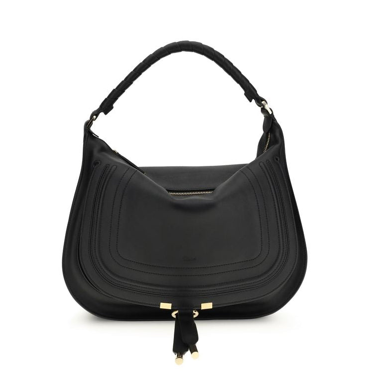 Black Calf Leather Bos Taurus Shoulder Bag Chloé