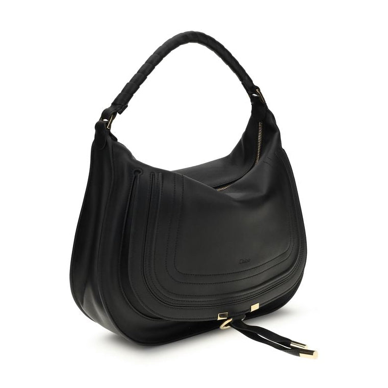 Black Calf Leather Bos Taurus Shoulder Bag Chloé