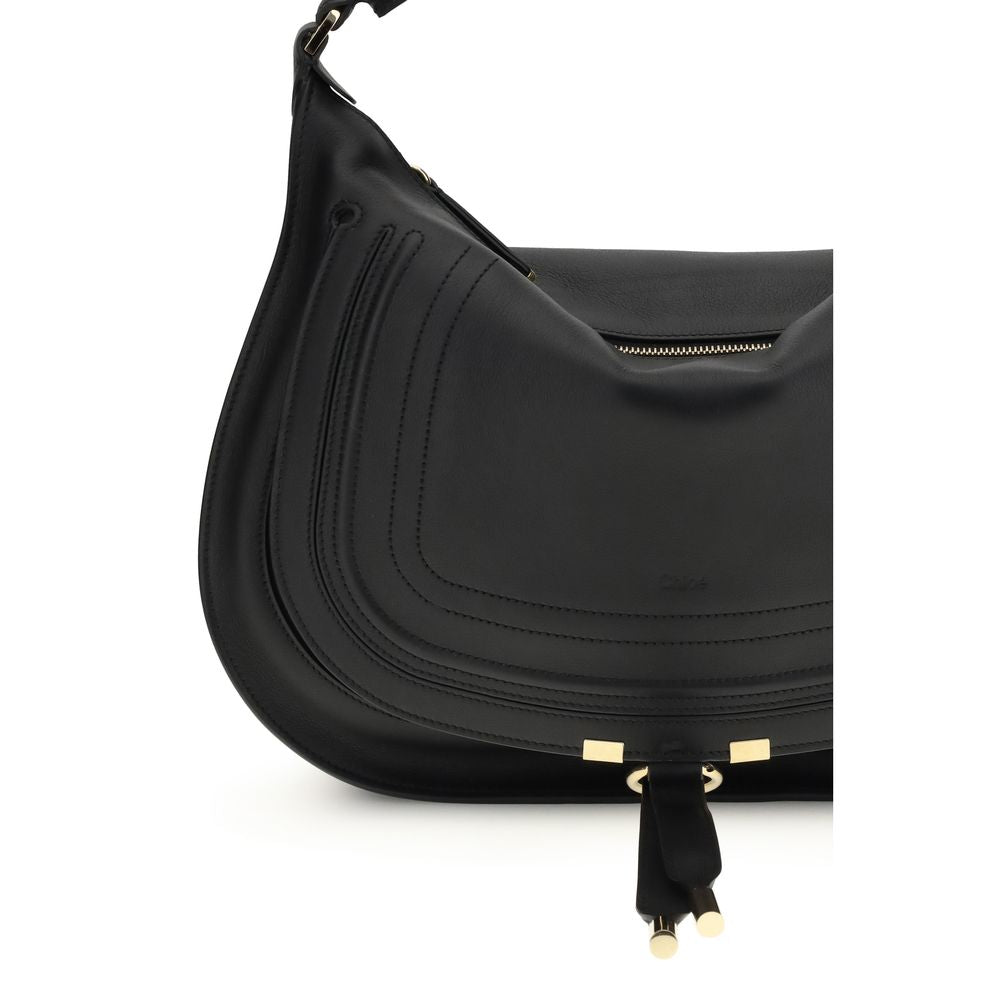 Black Calf Leather Bos Taurus Shoulder Bag Chloé
