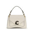 Sac bandoulière Bos Taurus en cuir de veau beige Coccinelle