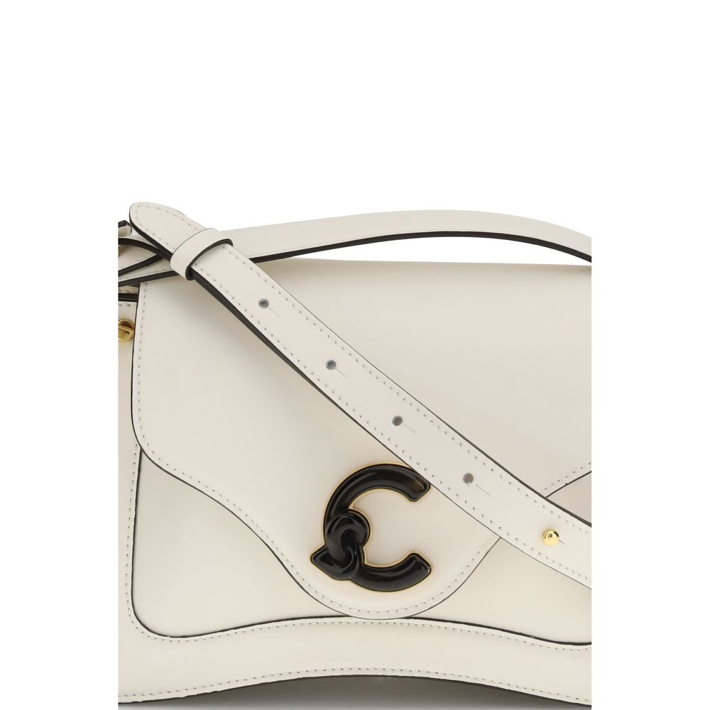Sac bandoulière Bos Taurus en cuir de veau beige Coccinelle
