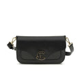 Sac bandoulière Bos Taurus en cuir de veau noir Coccinelle