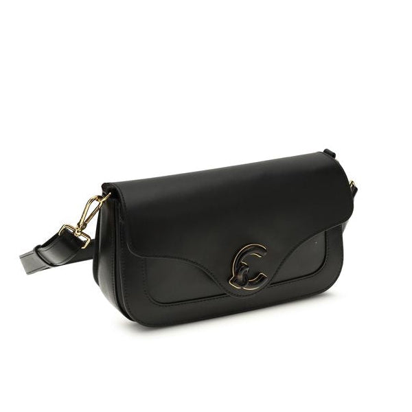 Sac bandoulière Bos Taurus en cuir de veau noir Coccinelle