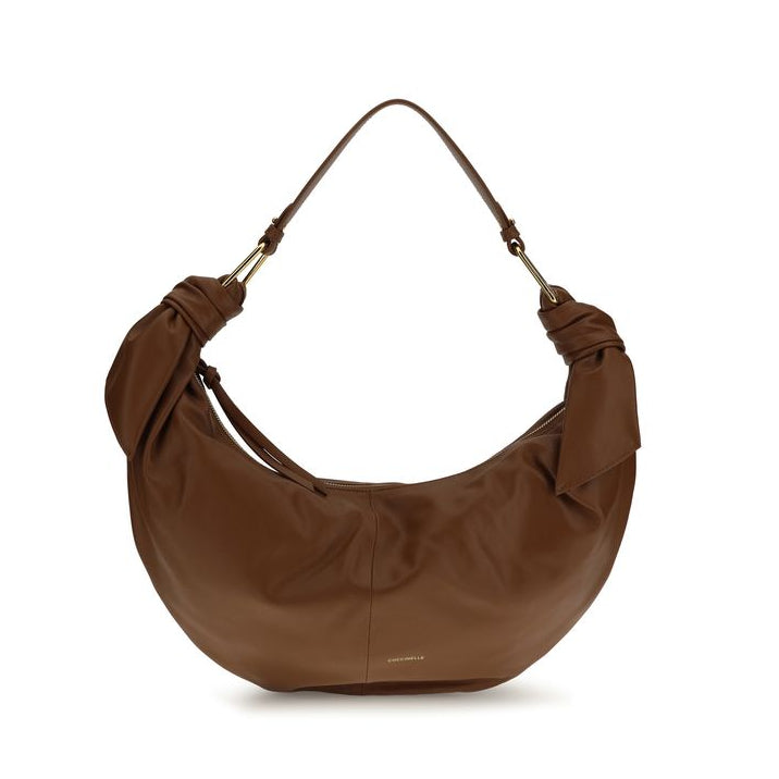 Sac bandoulière Bos Taurus en cuir de veau marron Coccinelle
