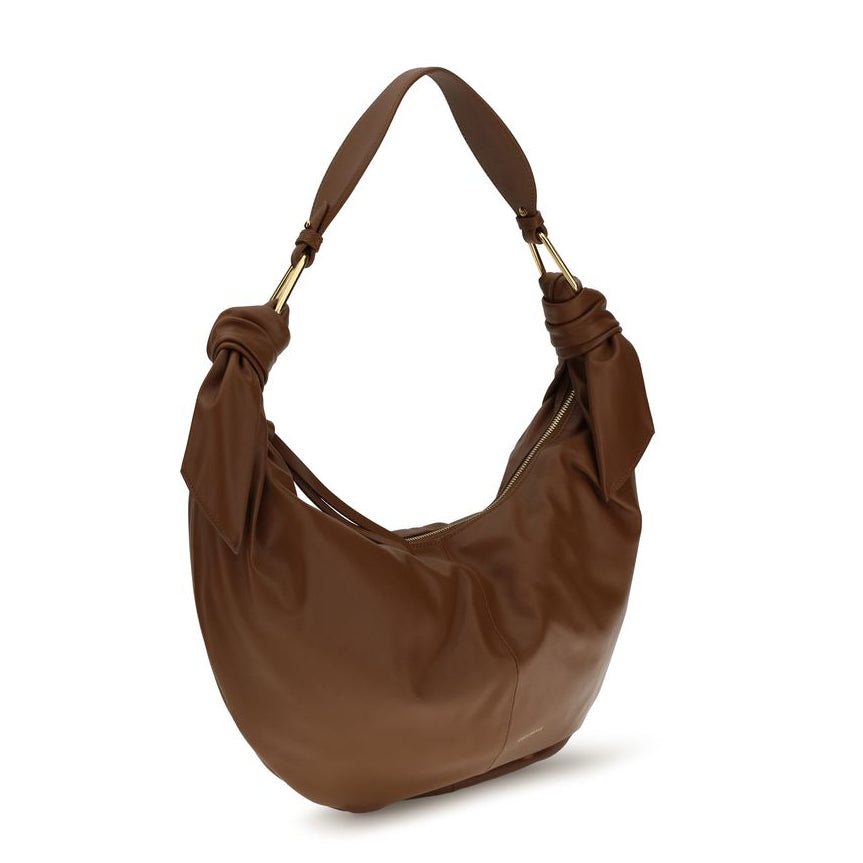 Sac bandoulière Bos Taurus en cuir de veau marron Coccinelle