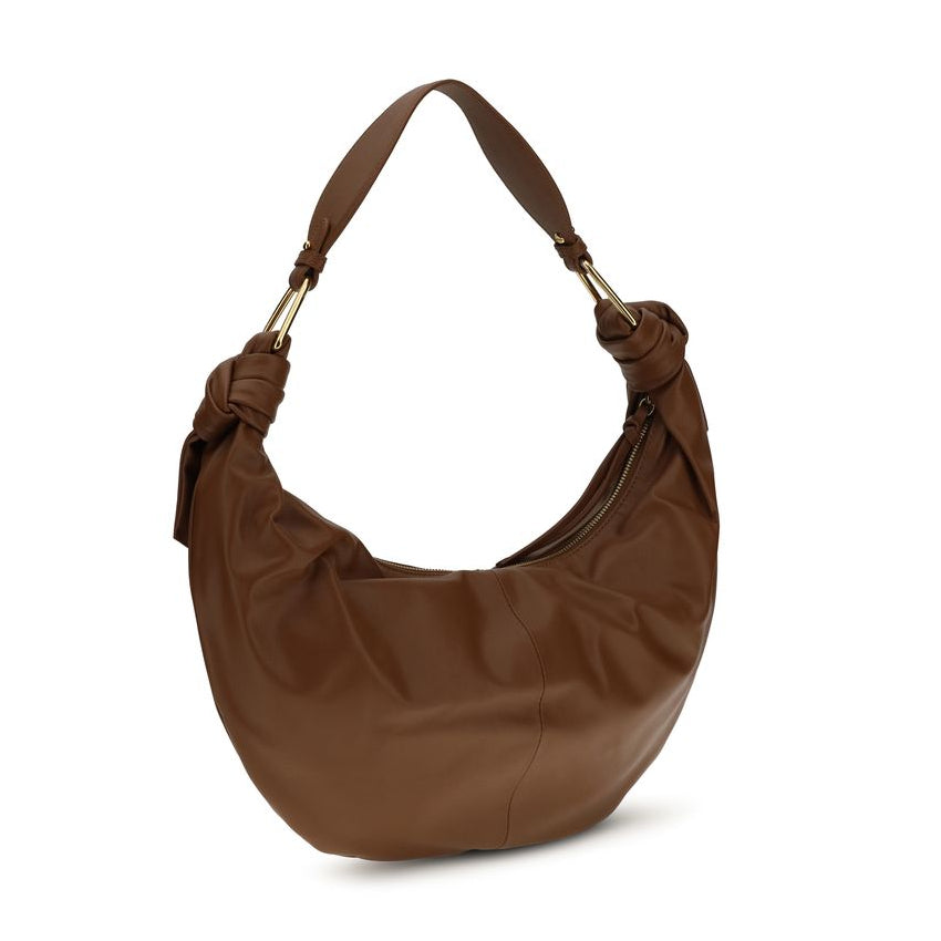 Sac bandoulière Bos Taurus en cuir de veau marron Coccinelle