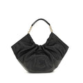 Bolso de hombro Bos Taurus de piel de becerro negra Coccinelle