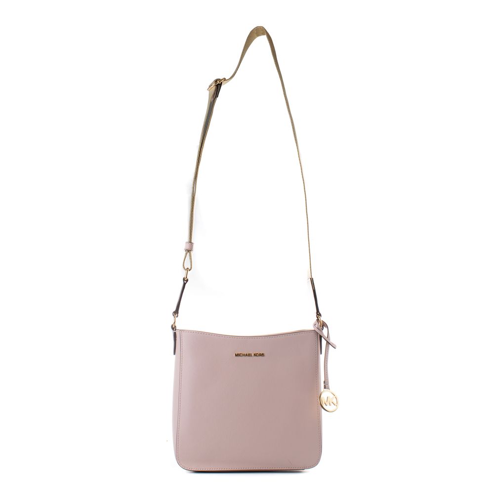 Sac bandoulière en toile rose Michael Kors