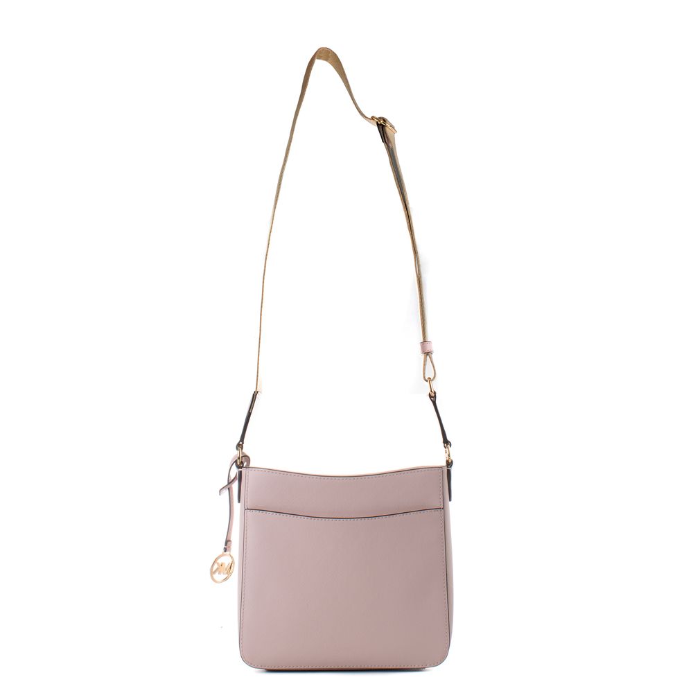 Sac bandoulière en toile rose Michael Kors