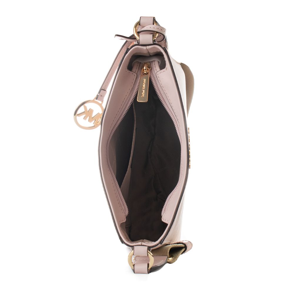 Sac bandoulière en toile rose Michael Kors