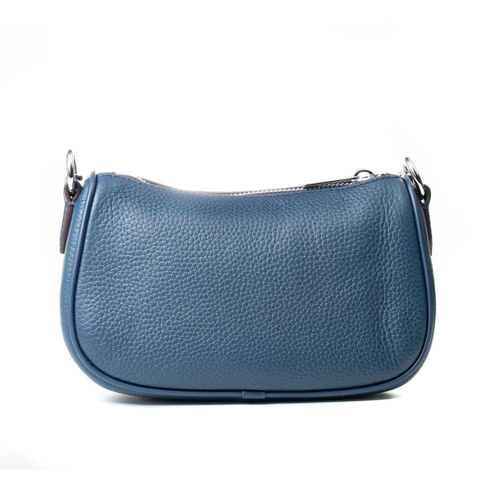 Sac bandoulière en fourrure bleue Michael Kors