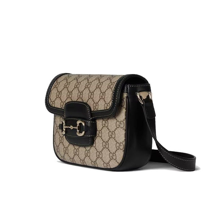 Sac bandoulière en tissu beige Gucci