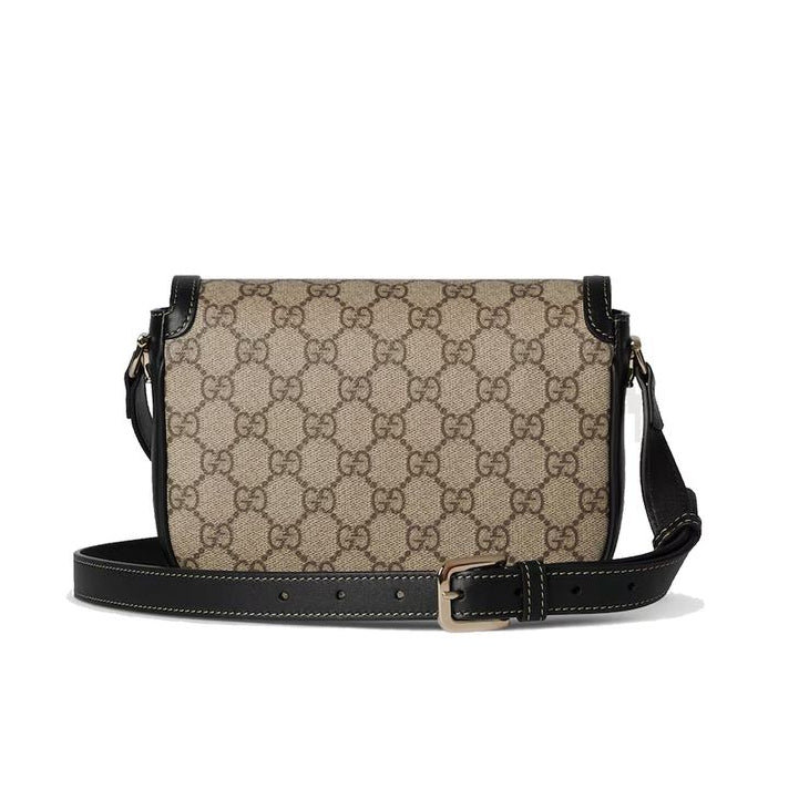 Sac bandoulière en tissu beige Gucci