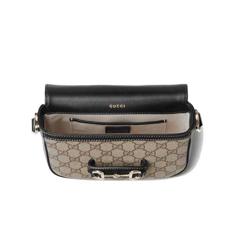 Sac bandoulière en tissu beige Gucci