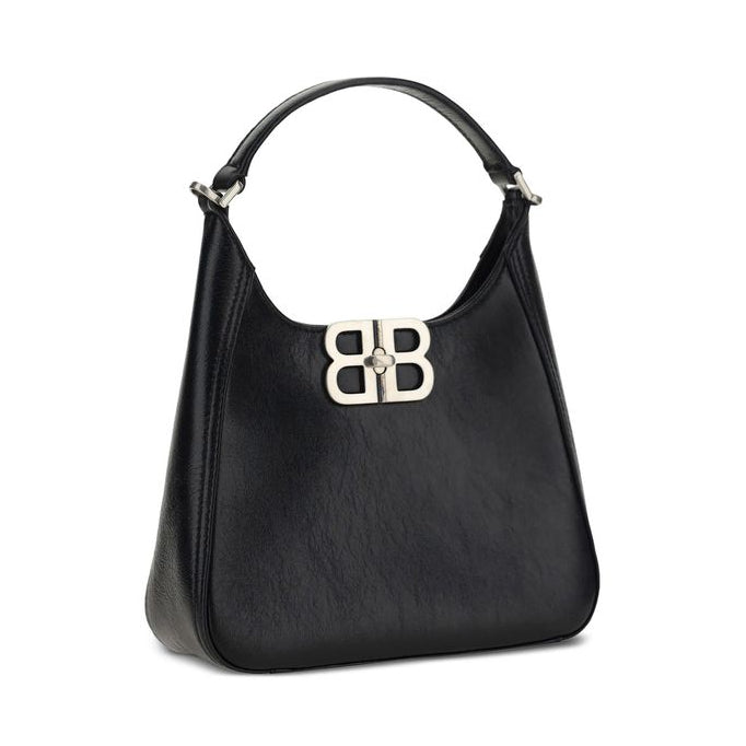 Sac bandoulière en cuir d'agneau noir Balenciaga