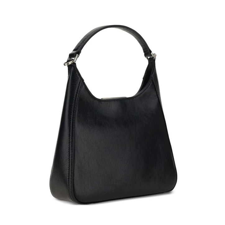 Sac bandoulière en cuir d'agneau noir Balenciaga