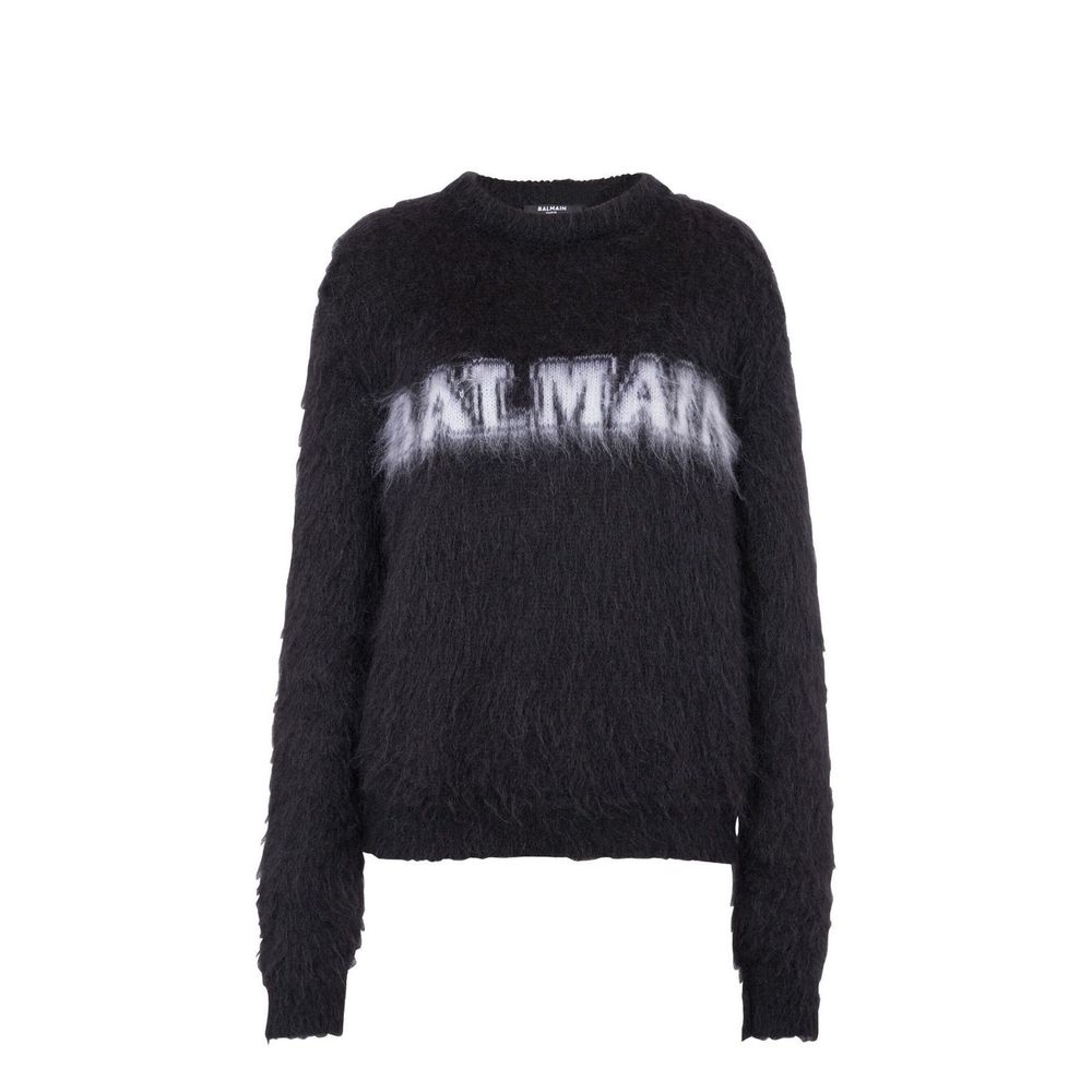 Pull en mohair noir Balmain