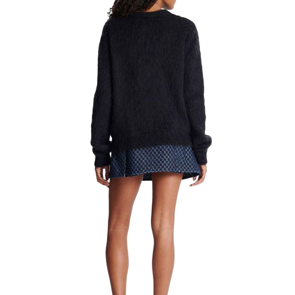 Pull en mohair noir Balmain