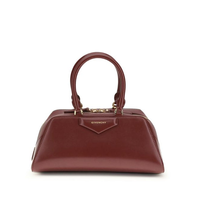 Bolso de mano Bos Taurus de piel de becerro burdeos Givenchy