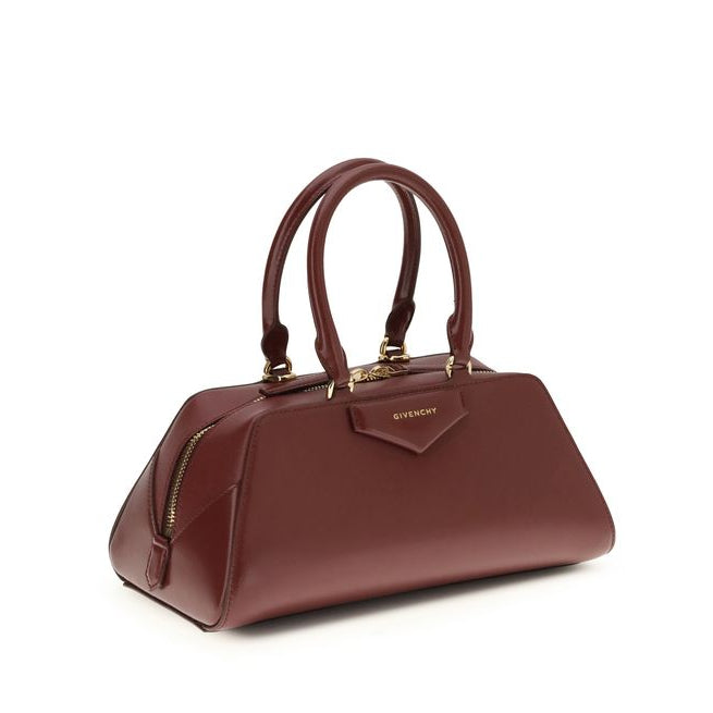 Bolso de mano Bos Taurus de piel de becerro burdeos Givenchy