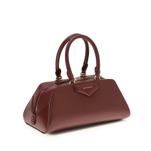 Sac à main Bos Taurus en cuir de veau bordeaux Givenchy