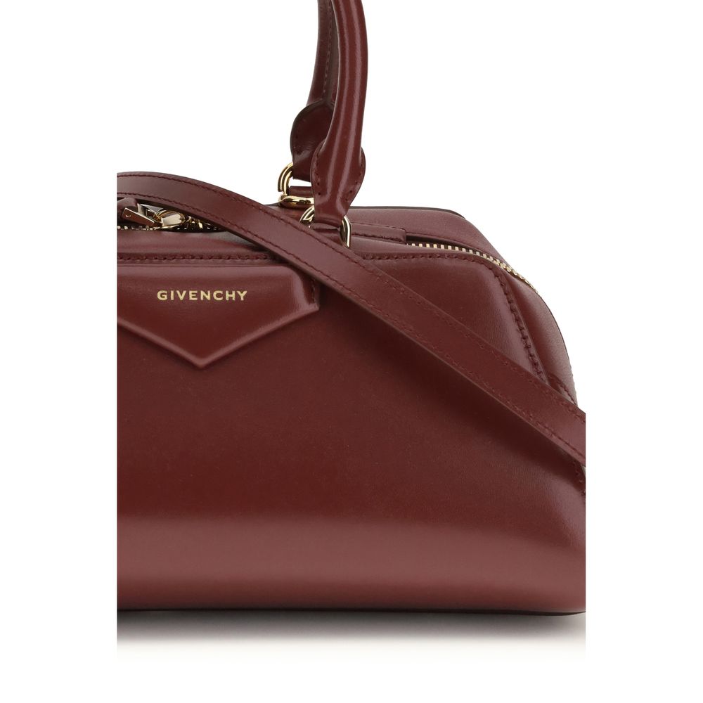 Bolso de mano Bos Taurus de piel de becerro burdeos Givenchy