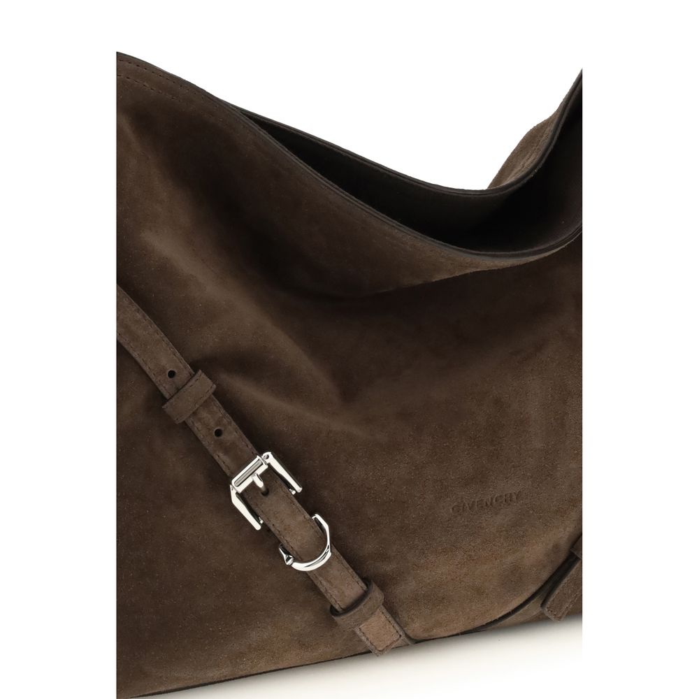 Sac bandoulière Bos Taurus en cuir de veau noir Givenchy