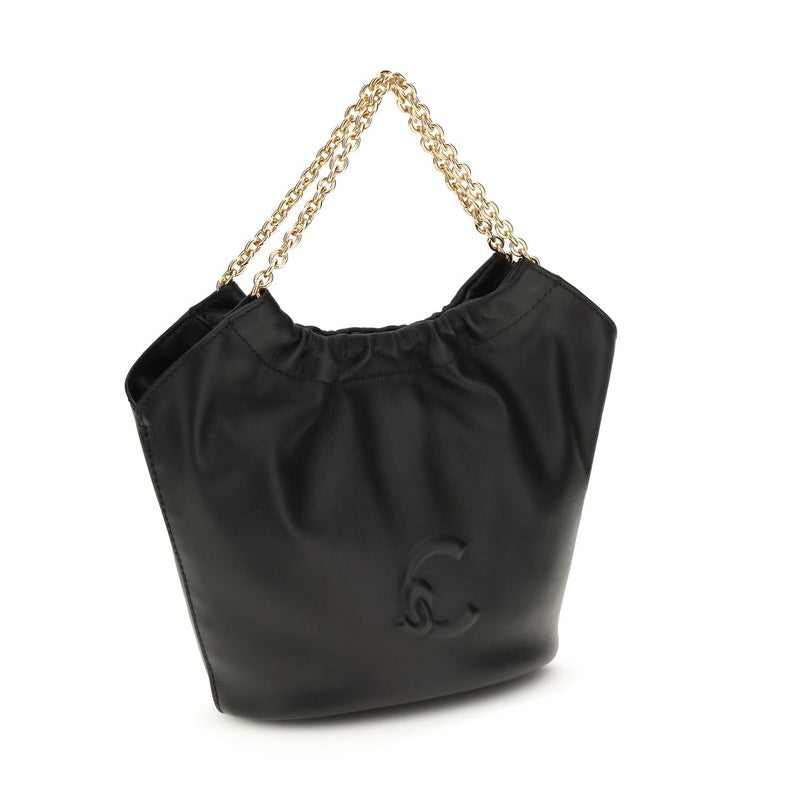 Sac bandoulière Bos Taurus en cuir de veau noir Coccinelle