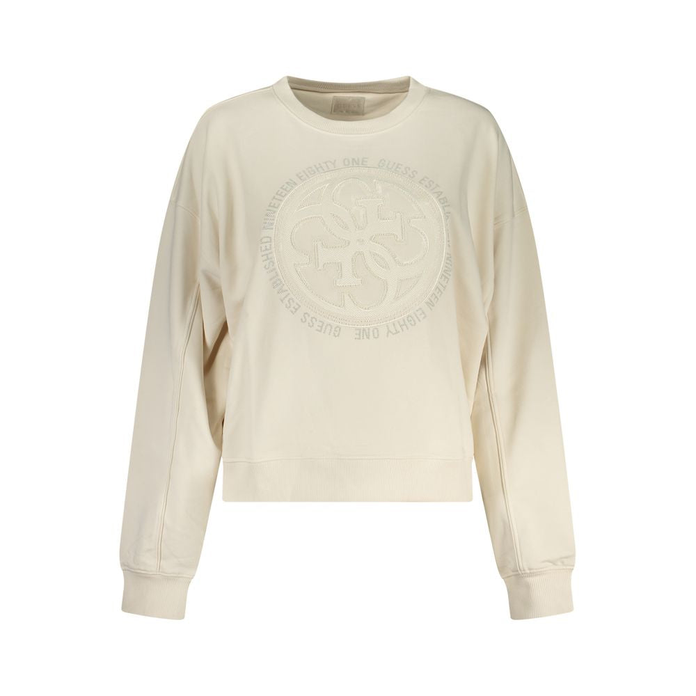 Sweat blanc en coton Guess