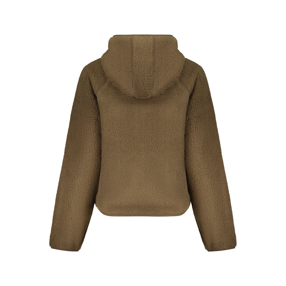 Sweat zippé à capuche marron Guess