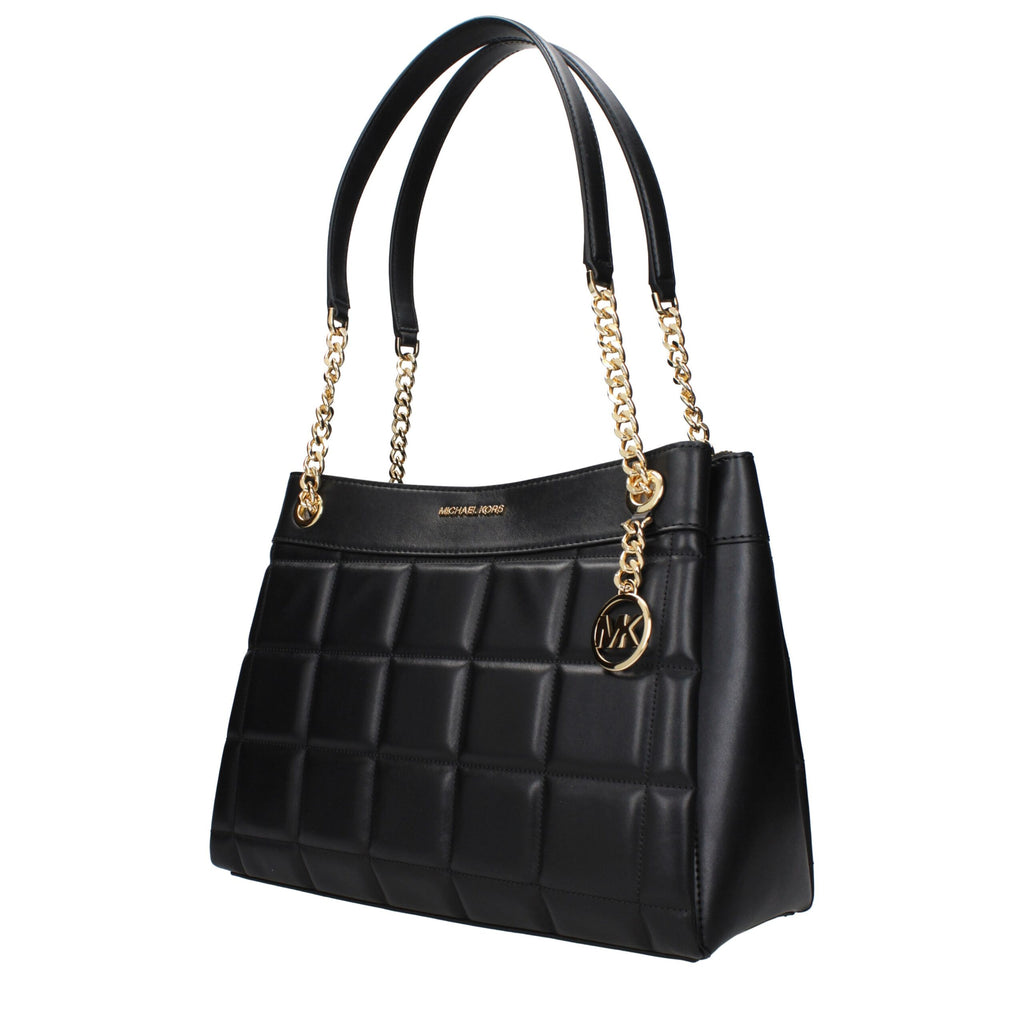 Bolso bandolera de cuero negro Michael Kors