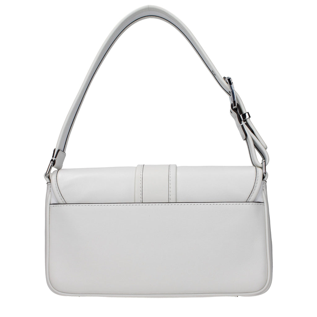 Sac bandoulière en cuir blanc Michael Kors