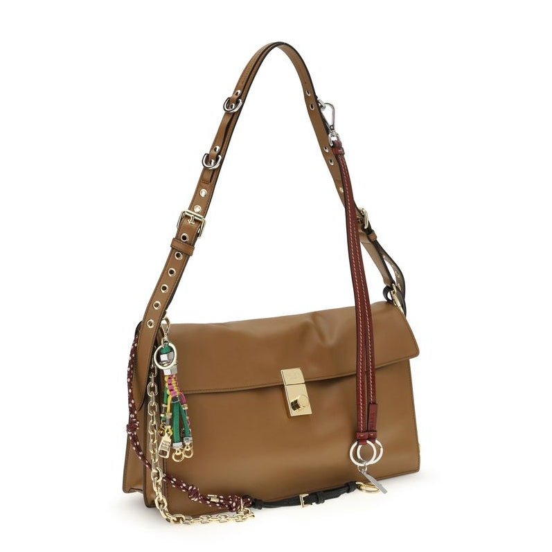 Sac bandoulière Bos Taurus en cuir de veau Prada