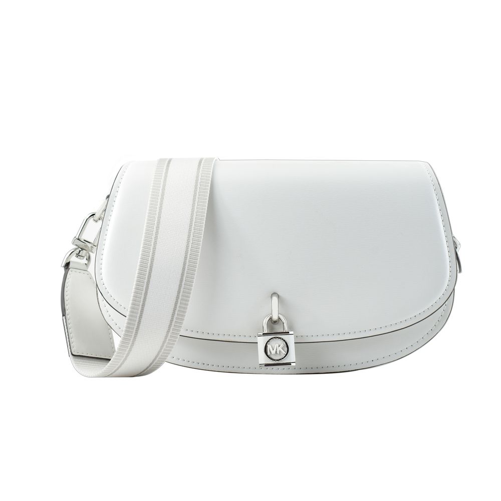 Sac bandoulière en cuir blanc Michael Kors