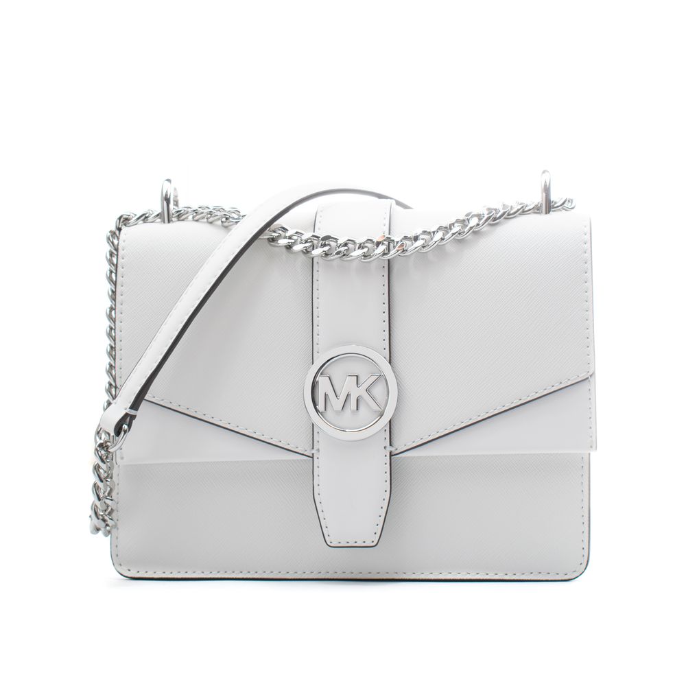 Sac bandoulière en cuir blanc Michael Kors