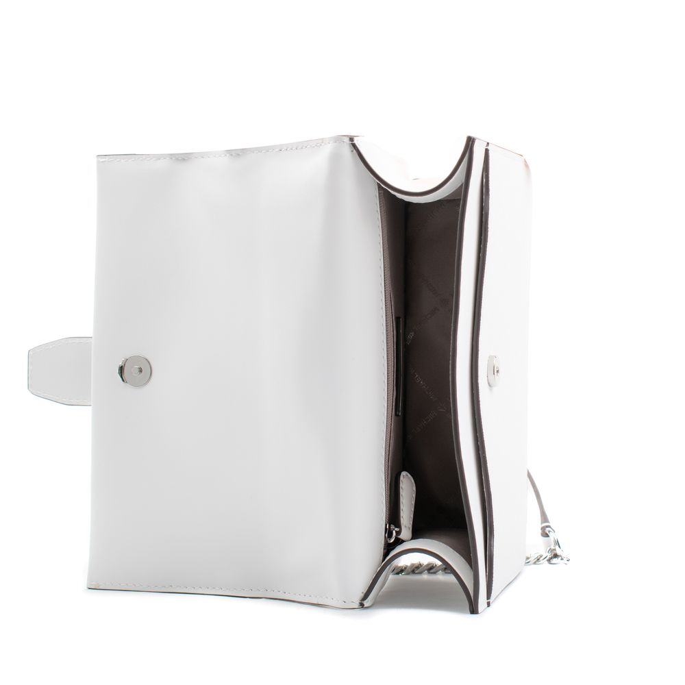 Sac bandoulière en cuir blanc Michael Kors