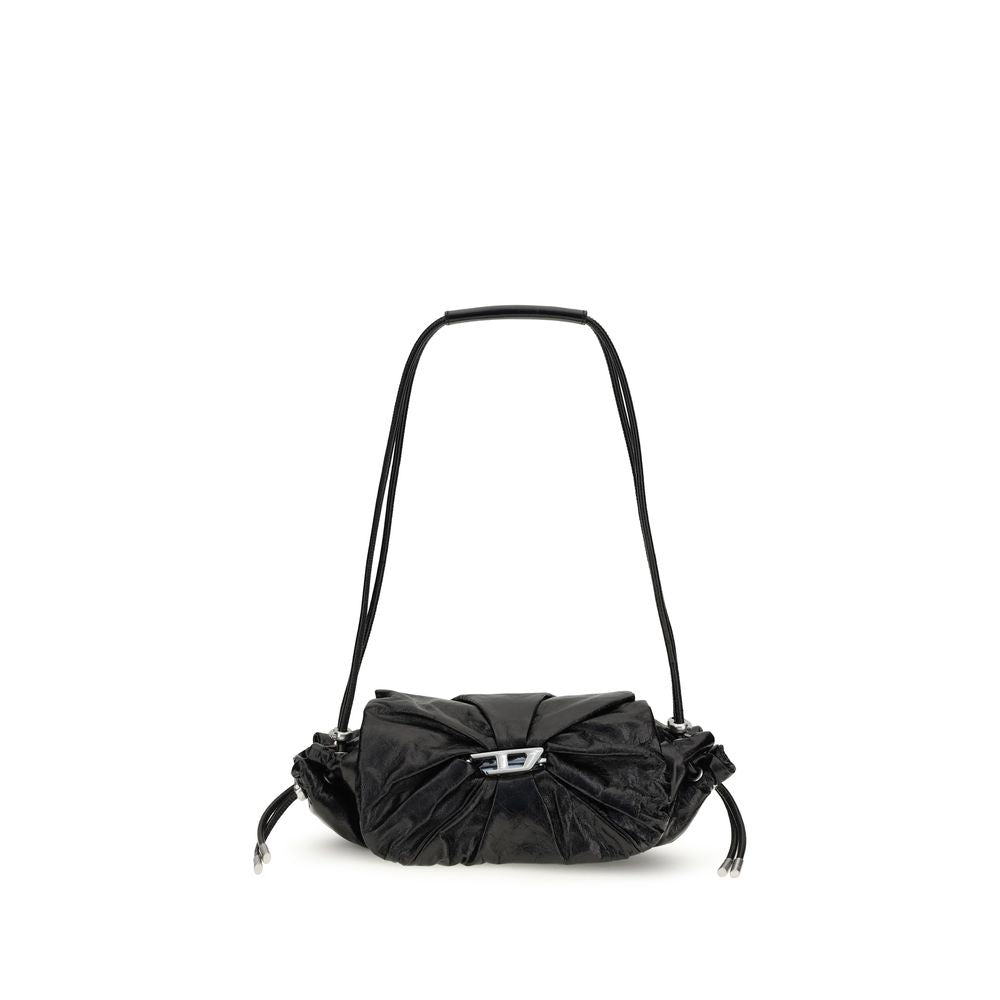 Sac bandoulière Bos Taurus en cuir de veau noir Diesel