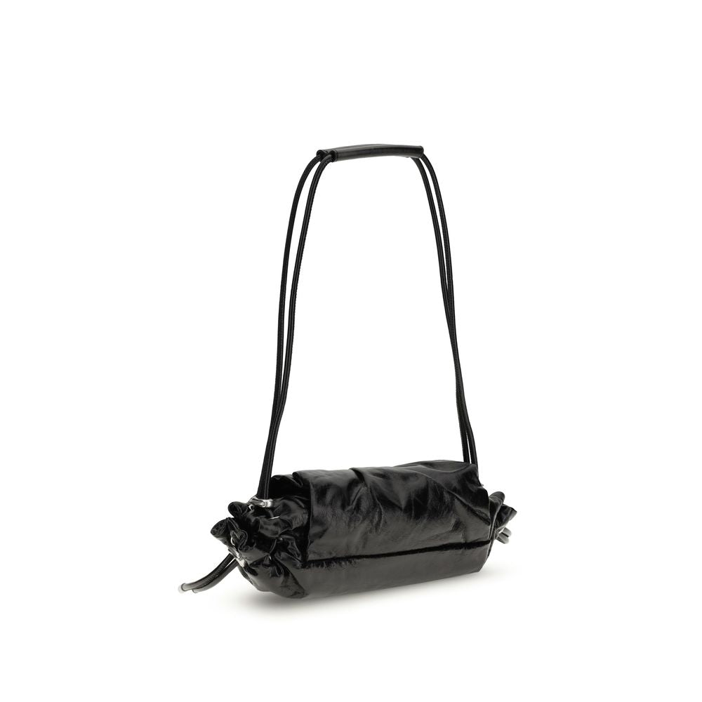 Sac bandoulière Bos Taurus en cuir de veau noir Diesel