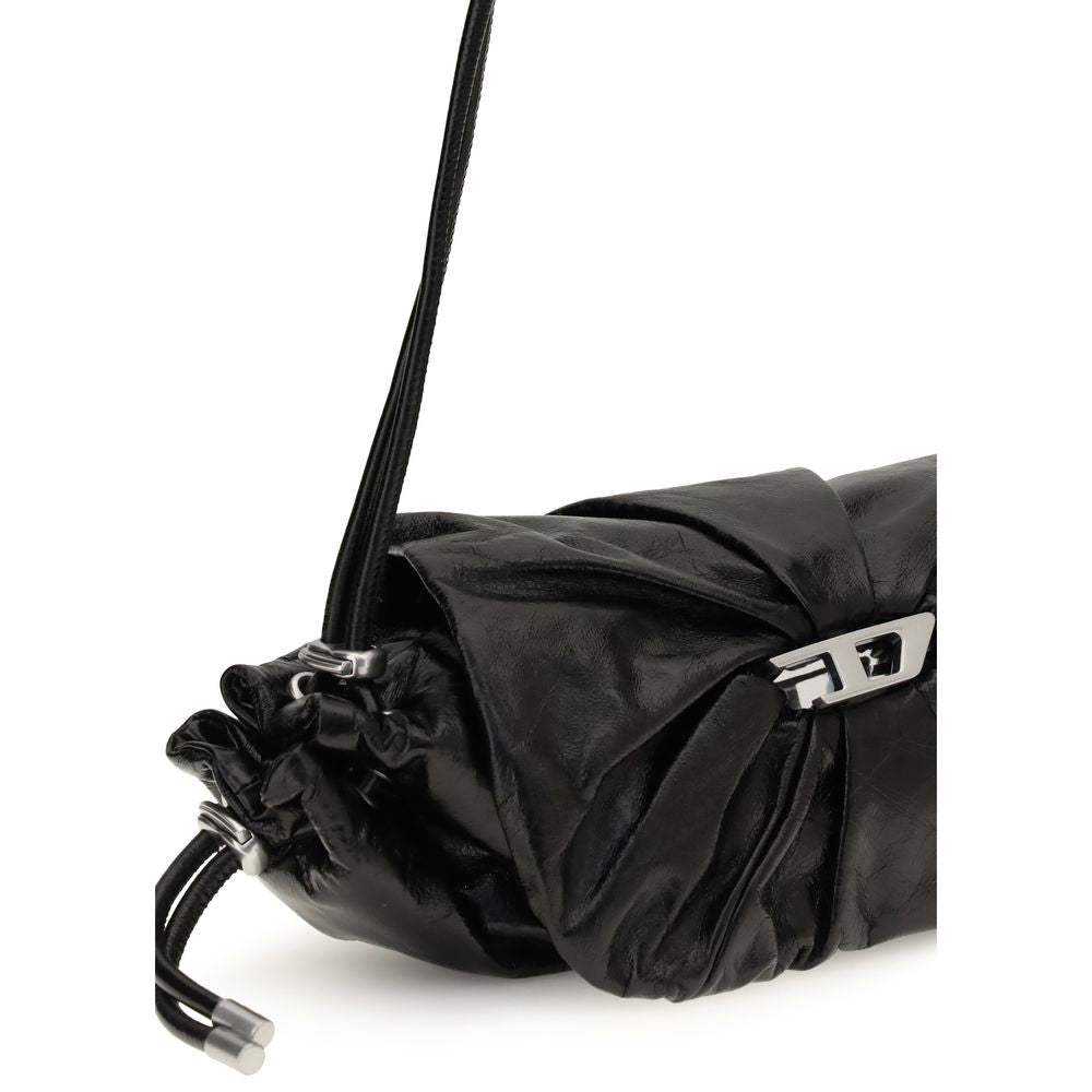 Sac bandoulière Bos Taurus en cuir de veau noir Diesel