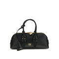 Sac à main Bos Taurus en cuir de veau noir Pinko