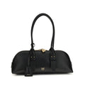 Sac bandoulière Bos Taurus en cuir de veau noir Pinko