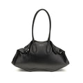 Bolso bandolera Alexander McQueen de piel de becerro negra Bos Taurus