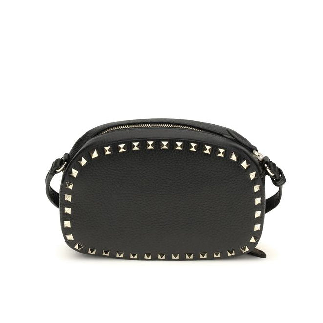 Bolso bandolera Bos Taurus de piel de becerro negra Valentino Garavani
