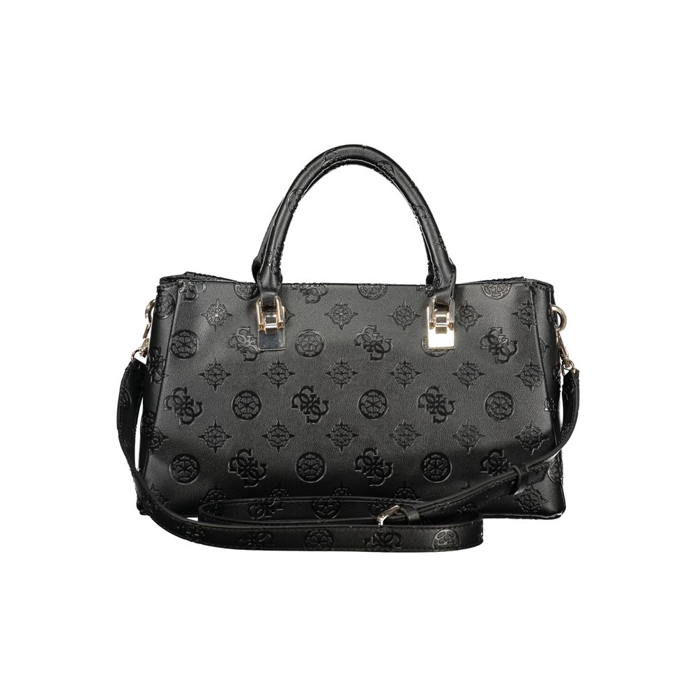Sac à main en polyuréthane noir Guess