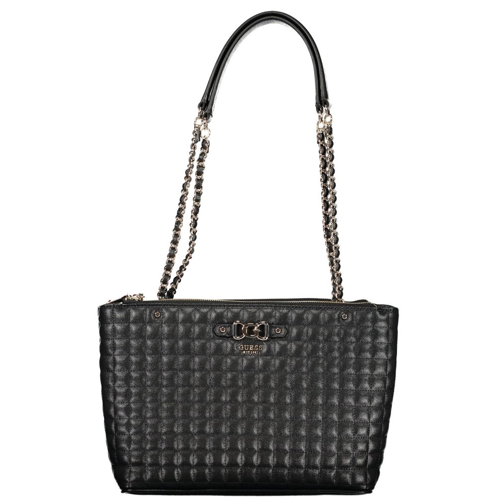 Sac à main en polyuréthane noir Guess