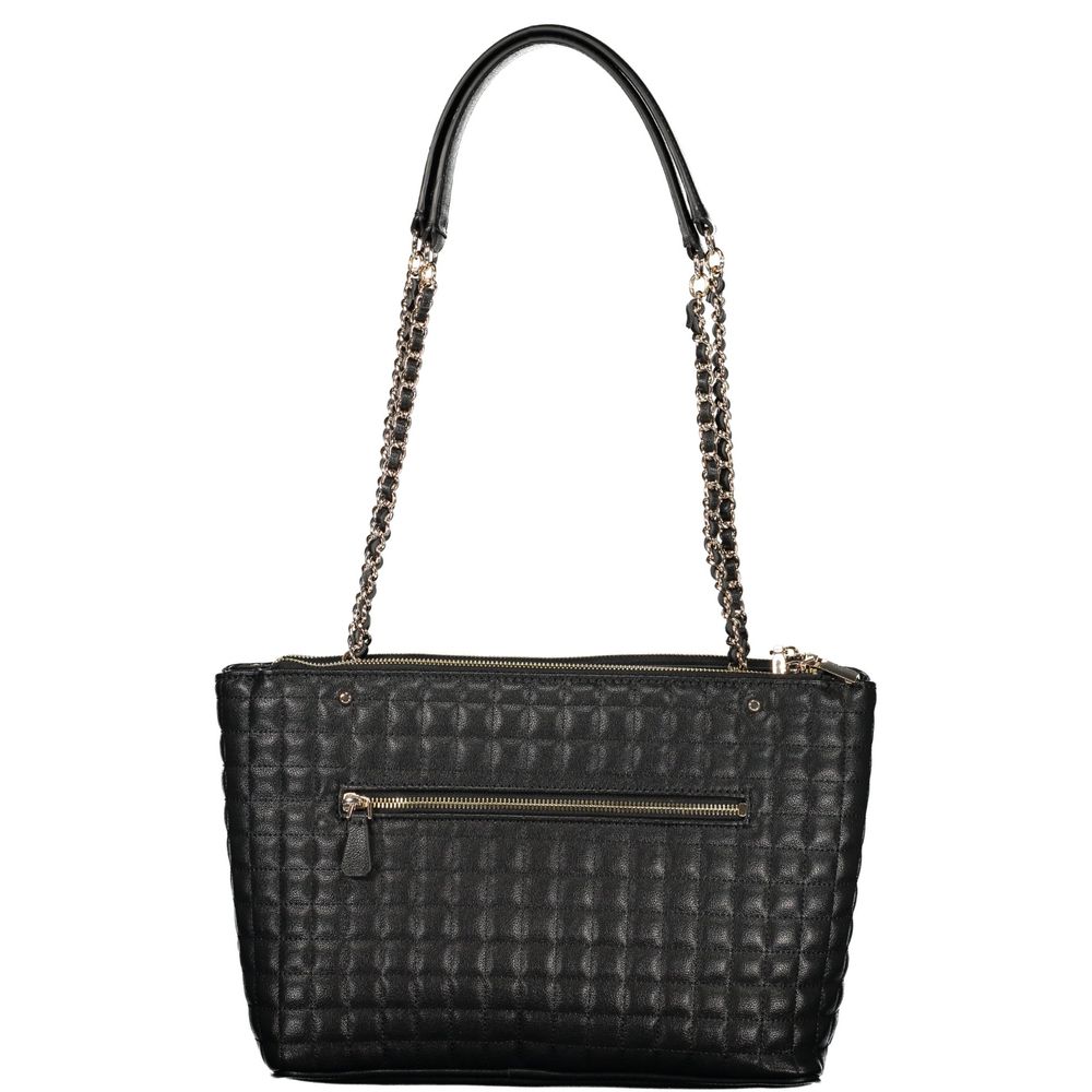Sac à main en polyuréthane noir Guess