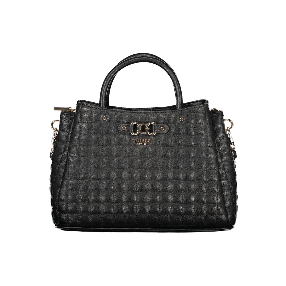 Sac à main en polyuréthane noir Guess