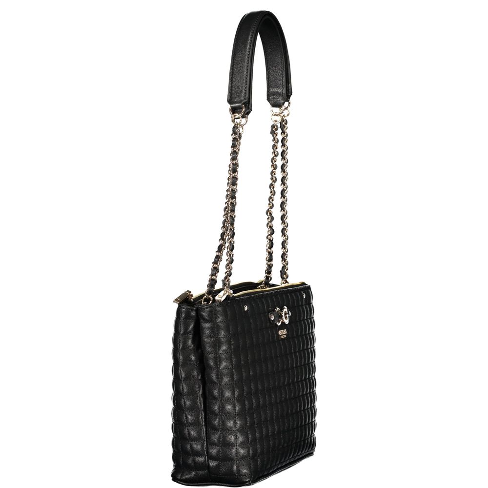 Sac à main en polyuréthane noir Guess