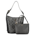 Sac seau en polyuréthane noir Guess