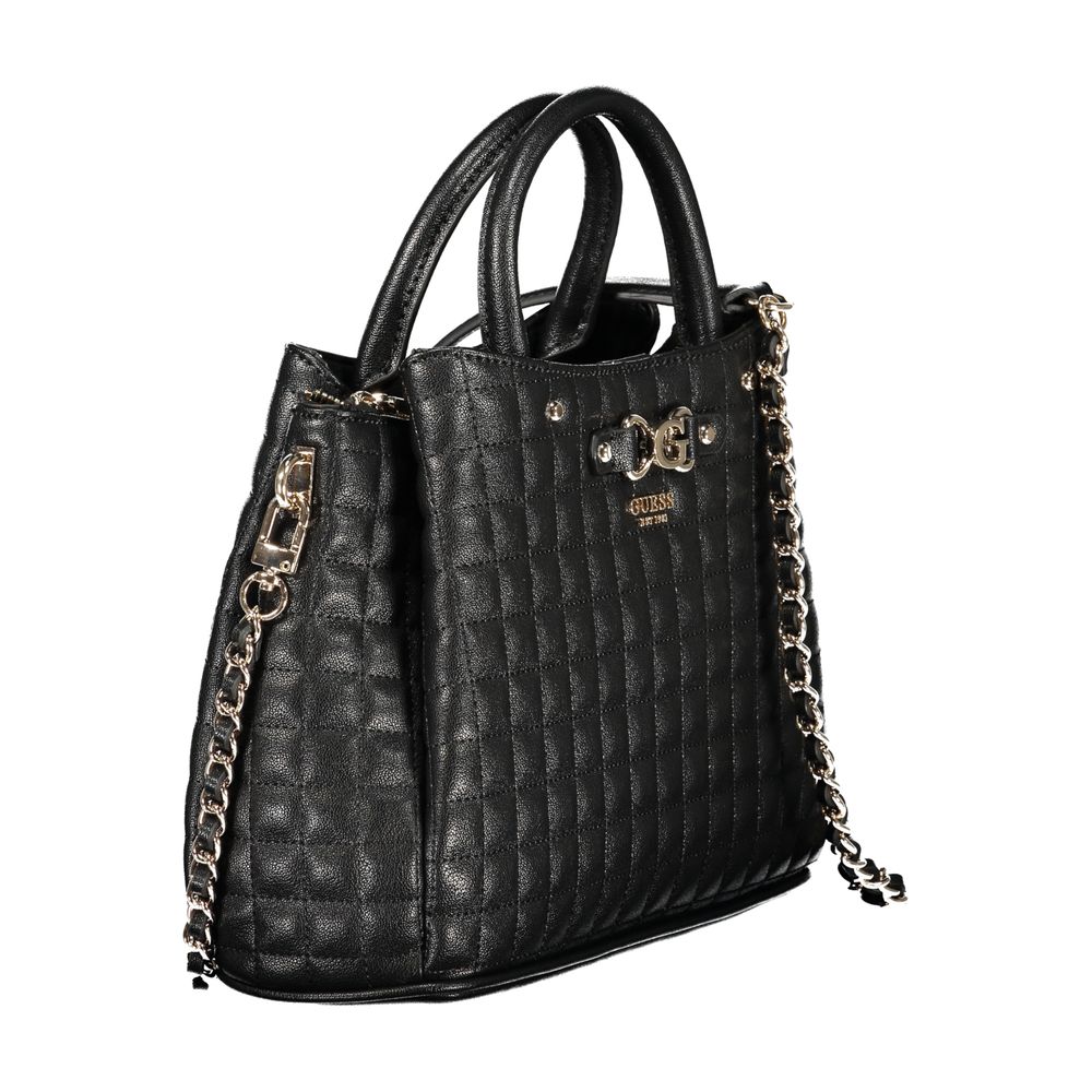 Sac à main en polyuréthane noir Guess